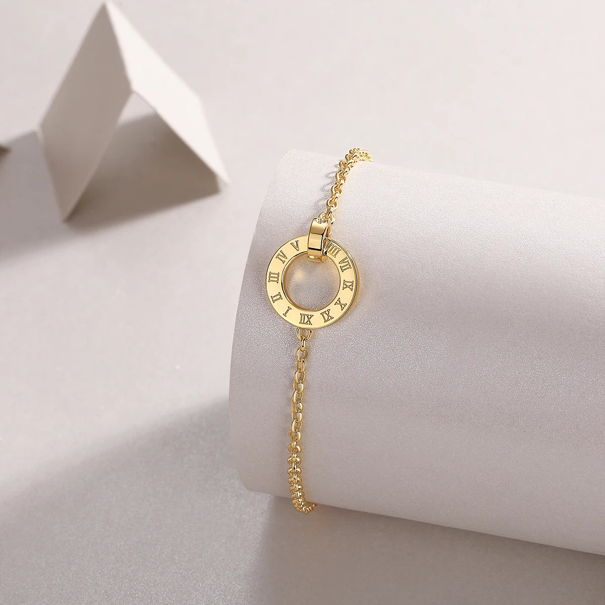 Bracelete Algarismo Romano Ouro
