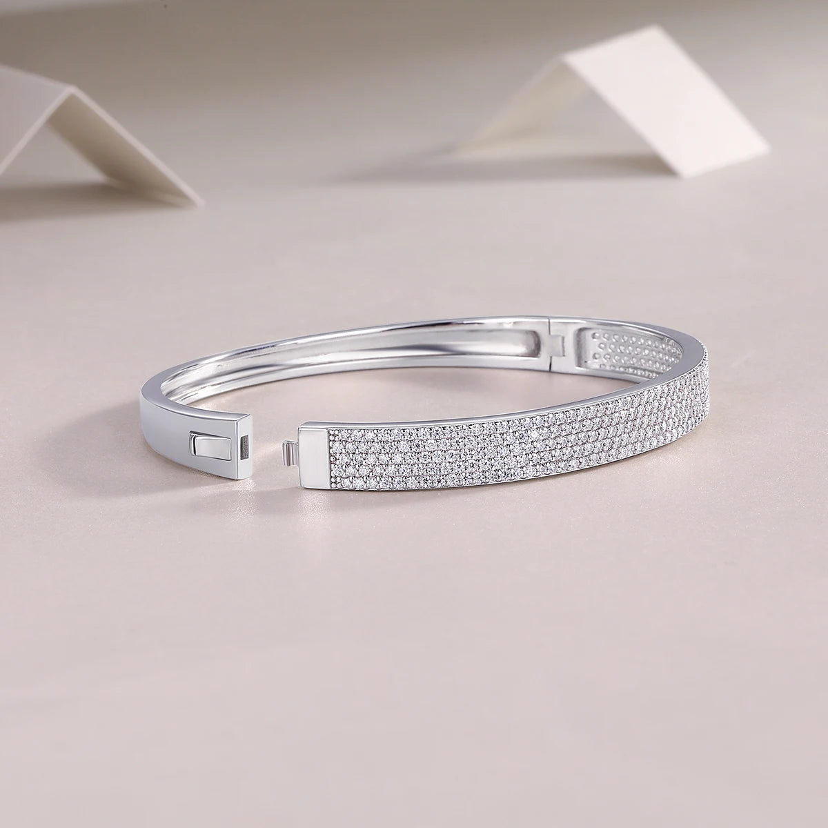 Bracelete De Prata Rígido
