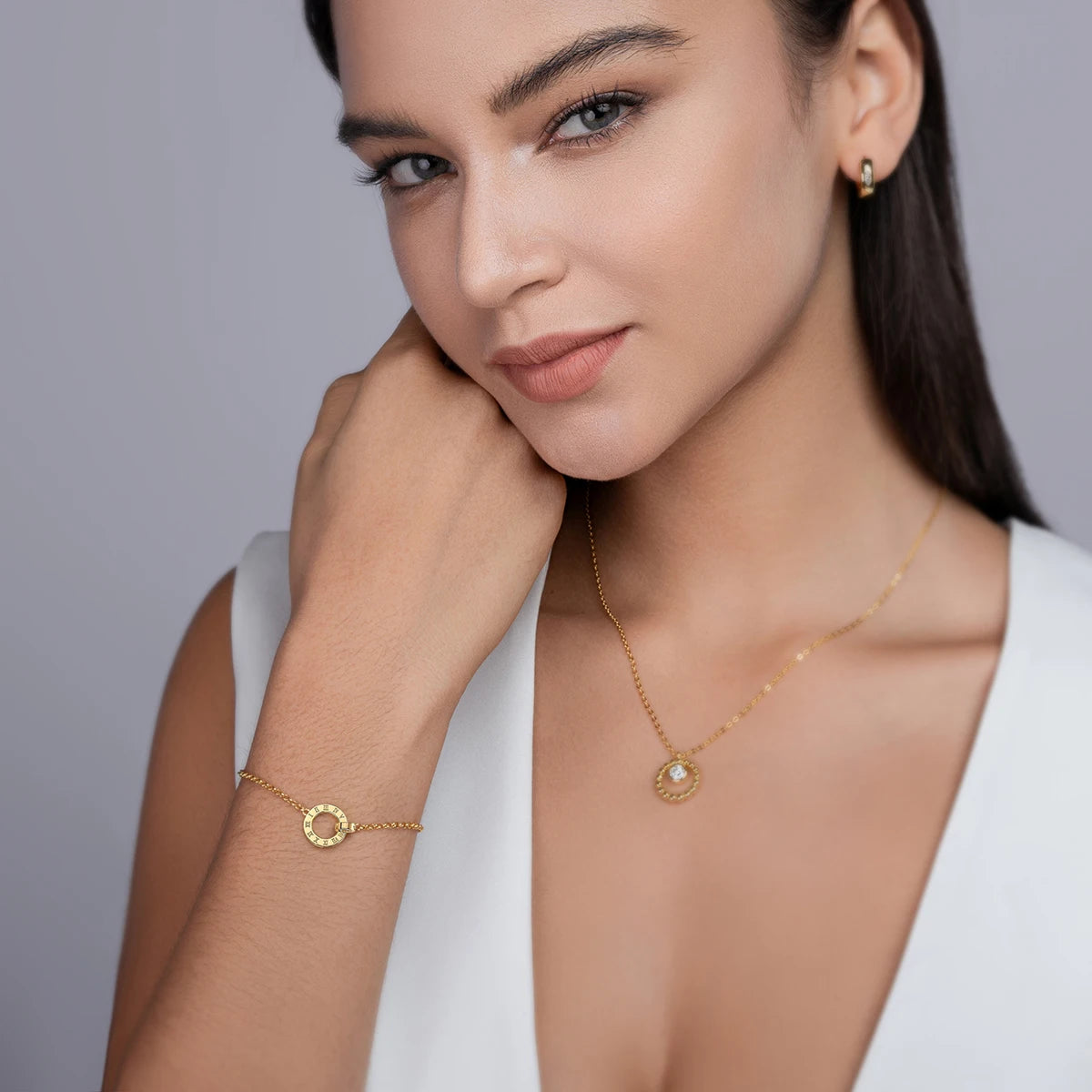 Bracelete Algarismo Romano Ouro