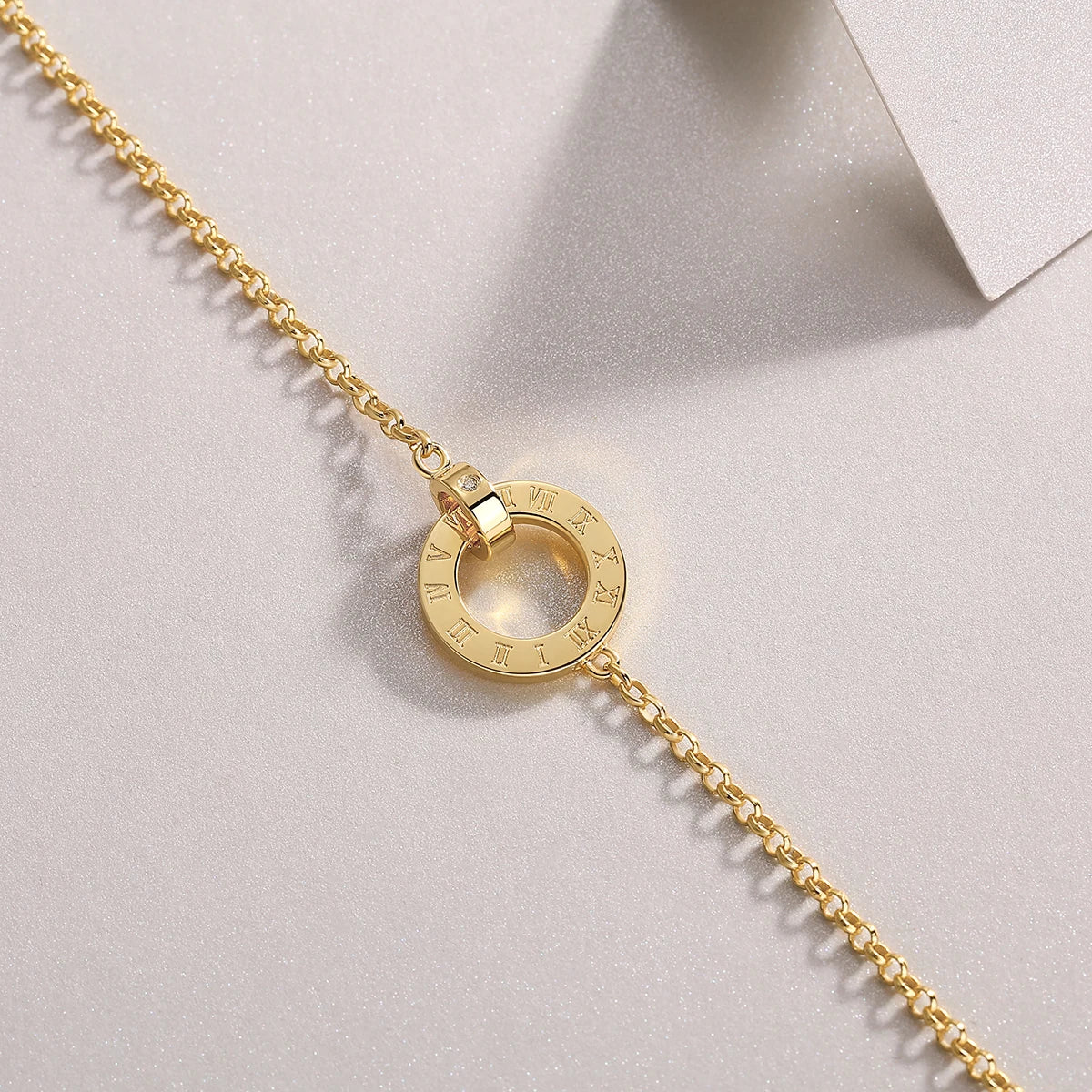 Bracelete Algarismo Romano Ouro